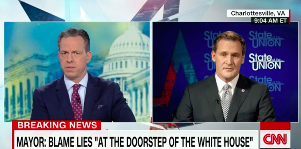Watch: Charlottesville mayor places blame for violence 'at the doorstep of the White House
