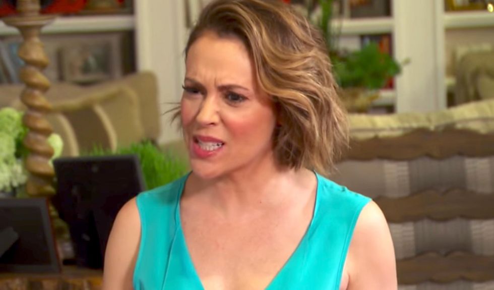 Actress Alyssa Milano blames Trump aide for Nazi elf arrangement