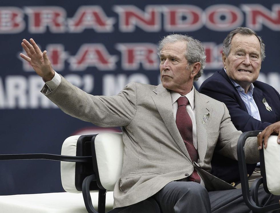 Bush 41 and 43 promote freedom and equality in joint statement amid chaos