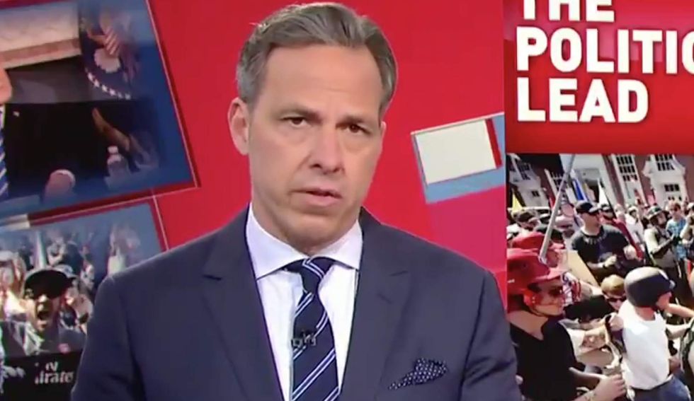 It's not only immoral, it's unpatriotic': Jake Tapper blasts Trump's comments on Charlottesville