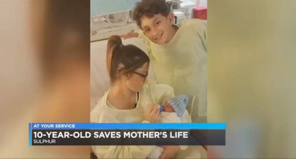 ‘He’s my hero’: 10-year old boy helps deliver baby brother