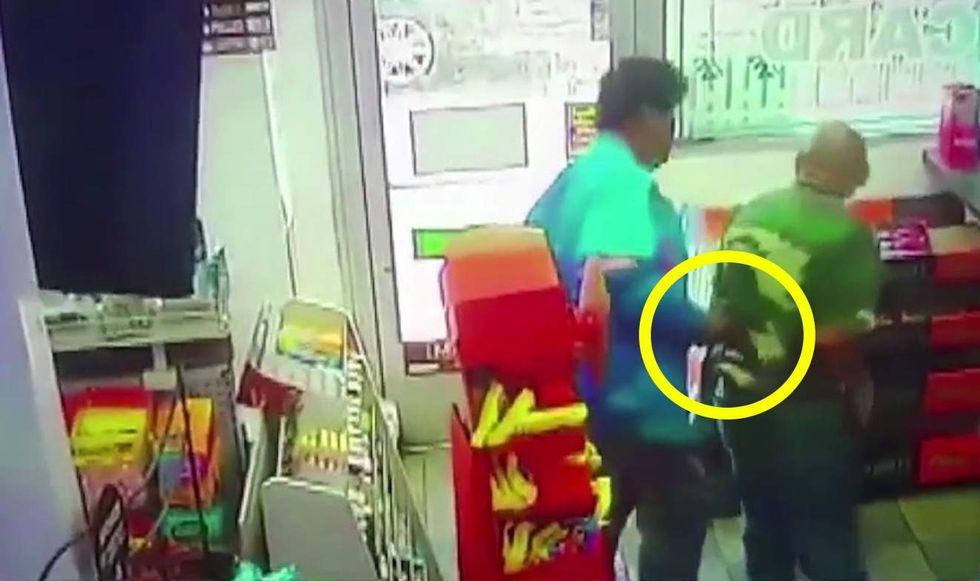 Teen sticks gun in back of 61-year-old man in robbery attempt. But the kid picked the wrong victim.