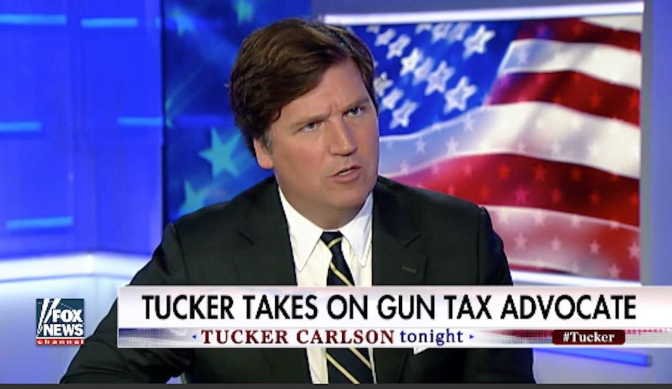 Tucker Carlson: I'll disarm when Bloomberg stops surrounding himself with armed security