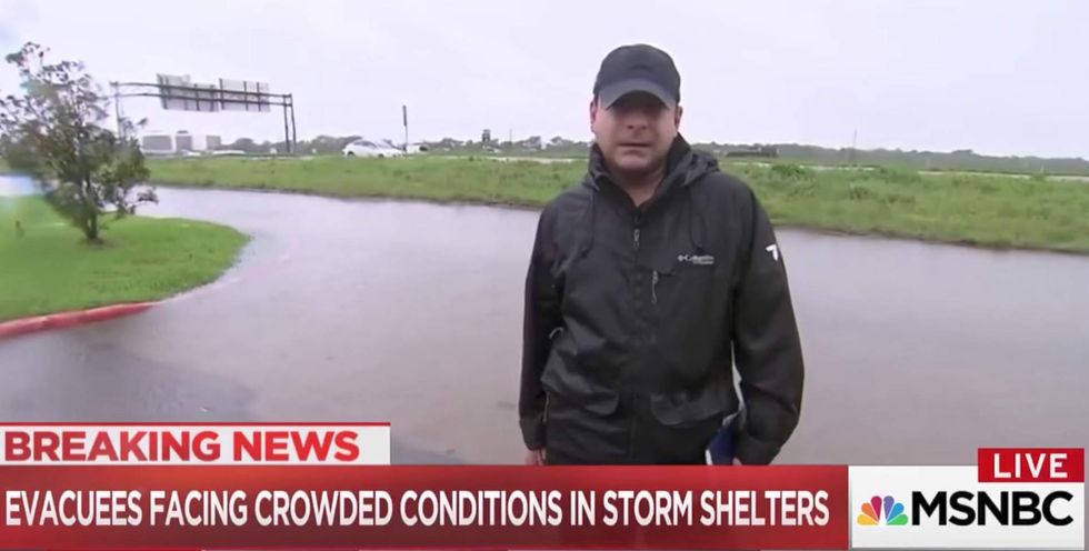 Here's what MSNBC did to an Al Jazeera reporter blaming Harvey on global warming