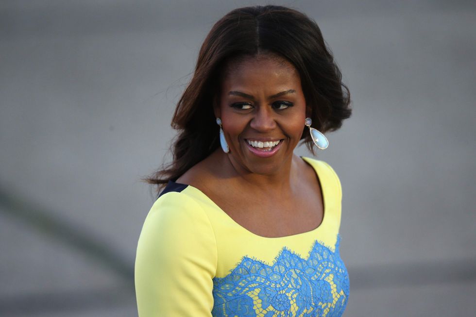 While mainstream media scorn Melania's shoes they're drooling over Michelle Obama's skirt