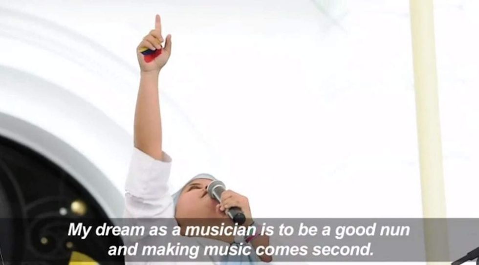 Rapping nun plans to welcome Pope Francis with a song during Colombia visit
