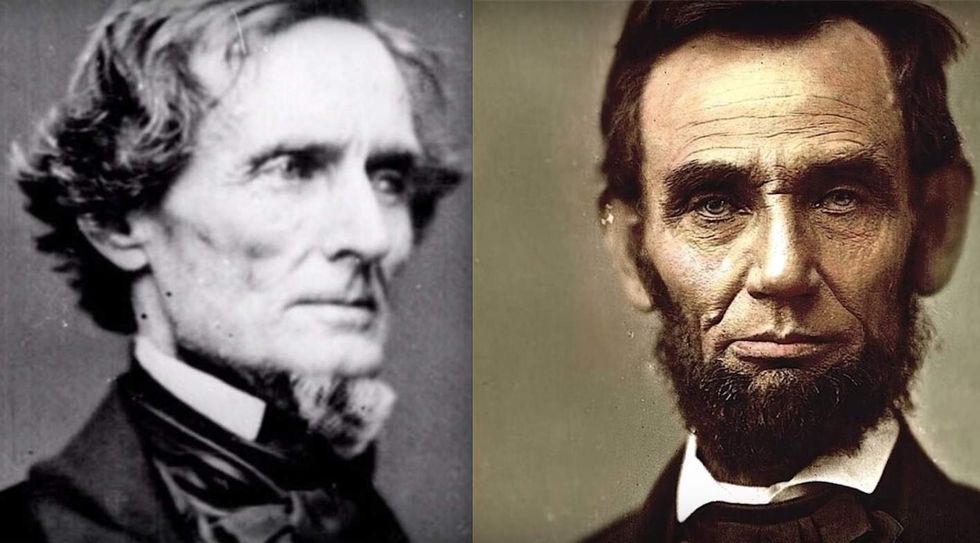 High school takes down Lincoln-Jefferson Davis artwork 'to avoid potentially offending anyone