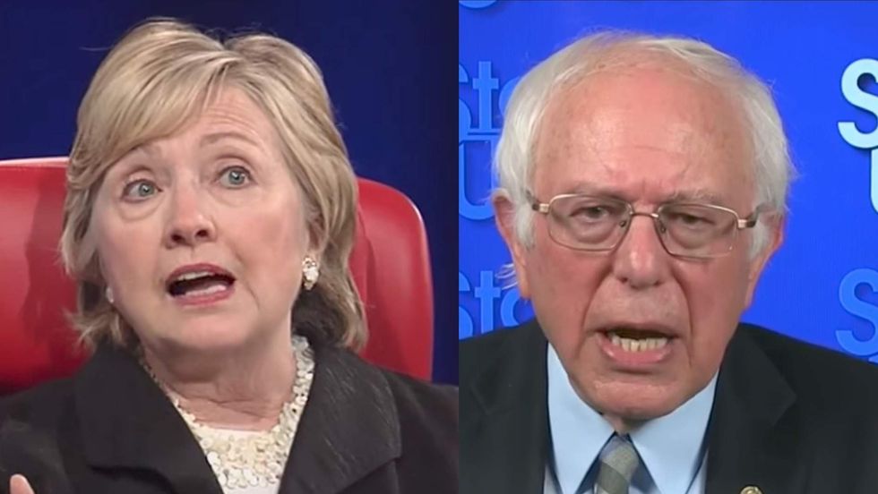 Hillary Clinton fired up the Democrat civil war by what she wrote in her new book