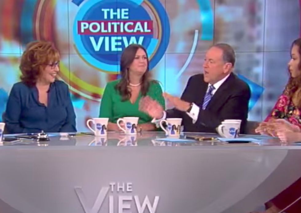 The Huckabees take on Trump-bashing liberals on 'The View' and it gets very heated