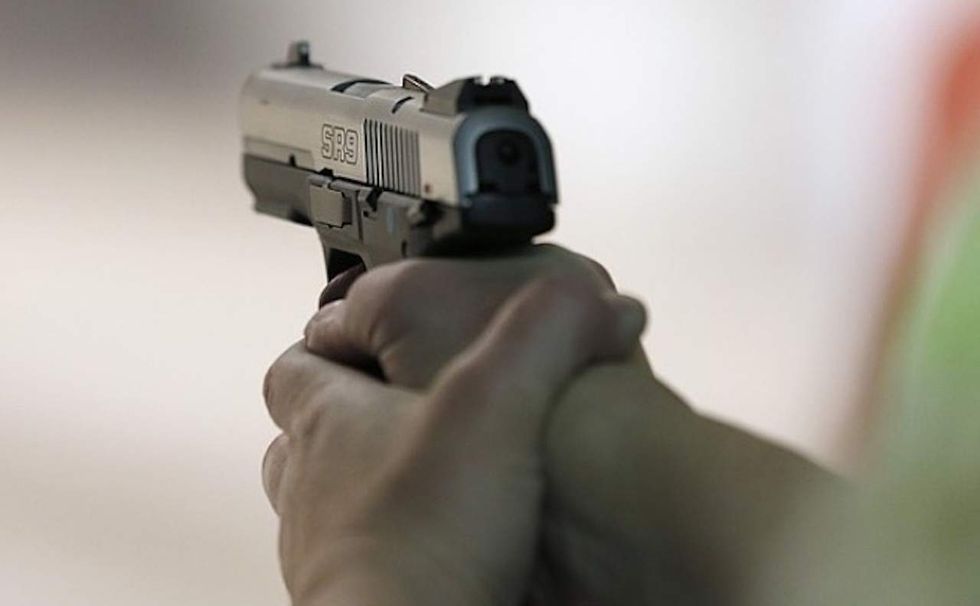 Armed man attempts home break-in while family sleeps. But Dad grabs gun — and gets the drop on him.