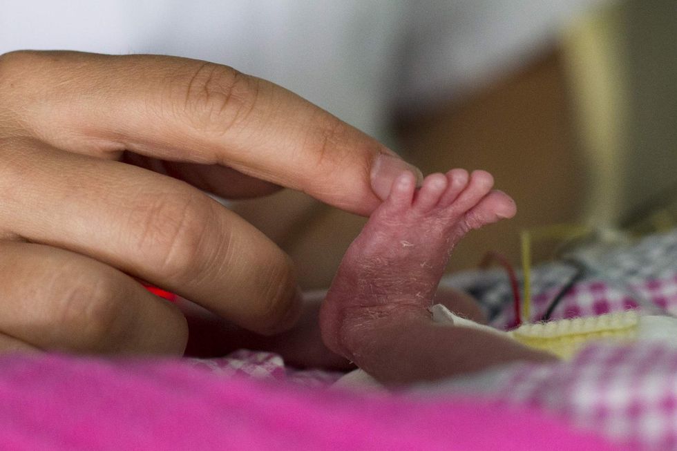 Premature baby was so small his mother could hold him in her hand. Now he’s going home.