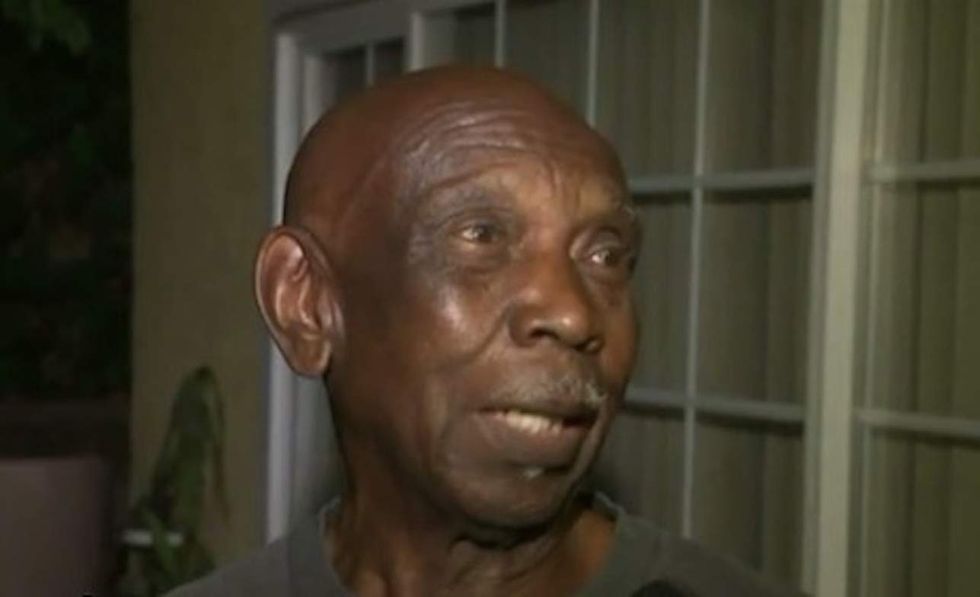 That sucker's coming off': 83-year-old homeowner defeats rooftop trespasser in satisfying style