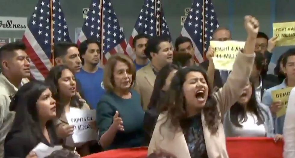 DACA protesters shut down Nancy Pelosi presser - here's what they demanded