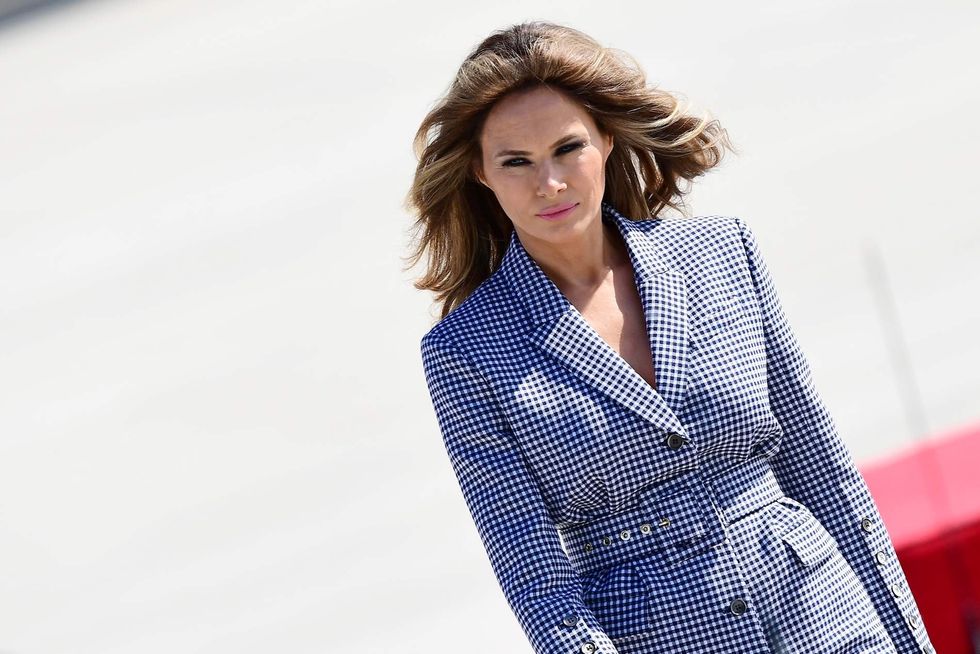 This billboard mocked Melania's English skills, here's how she responded