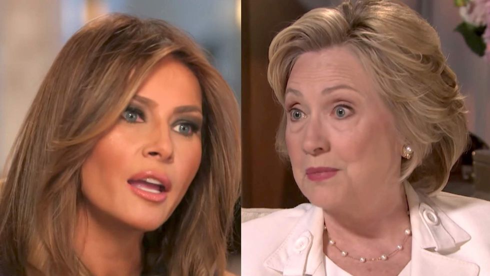 Hillary Clinton criticizes first lady Melania Trump - here's what she said