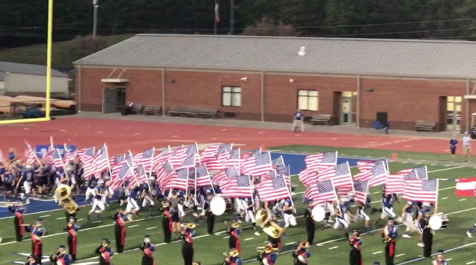 While NFL players protest national anthem, these high schoolers honored America in the most epic way