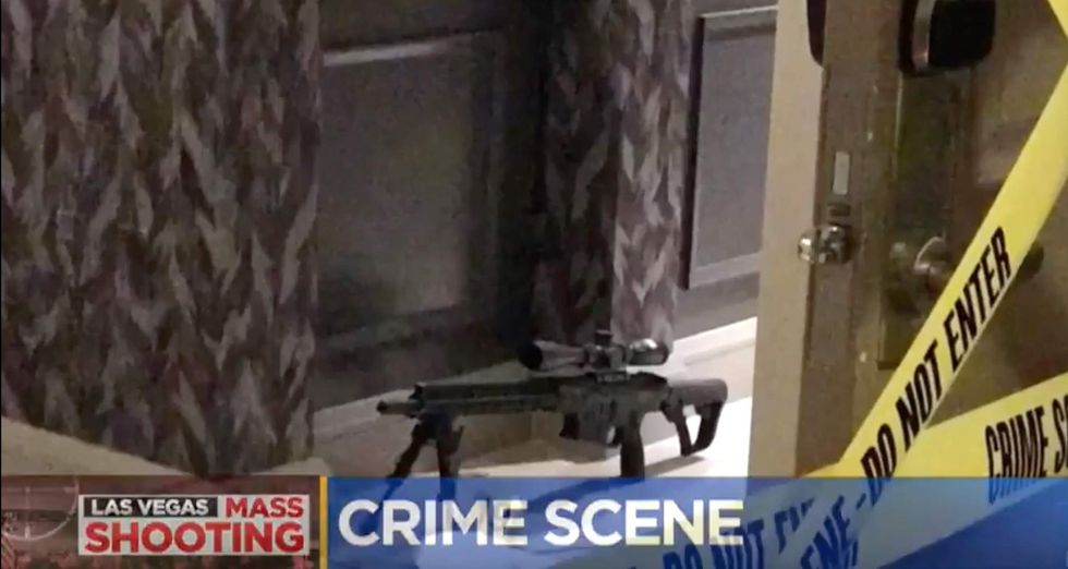 Here's the video released from Las Vegas shooter's hotel room