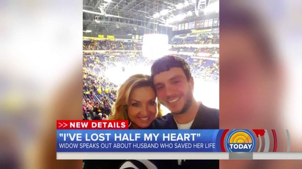 Las Vegas shooting survivor says her hero husband gave his life to save hers