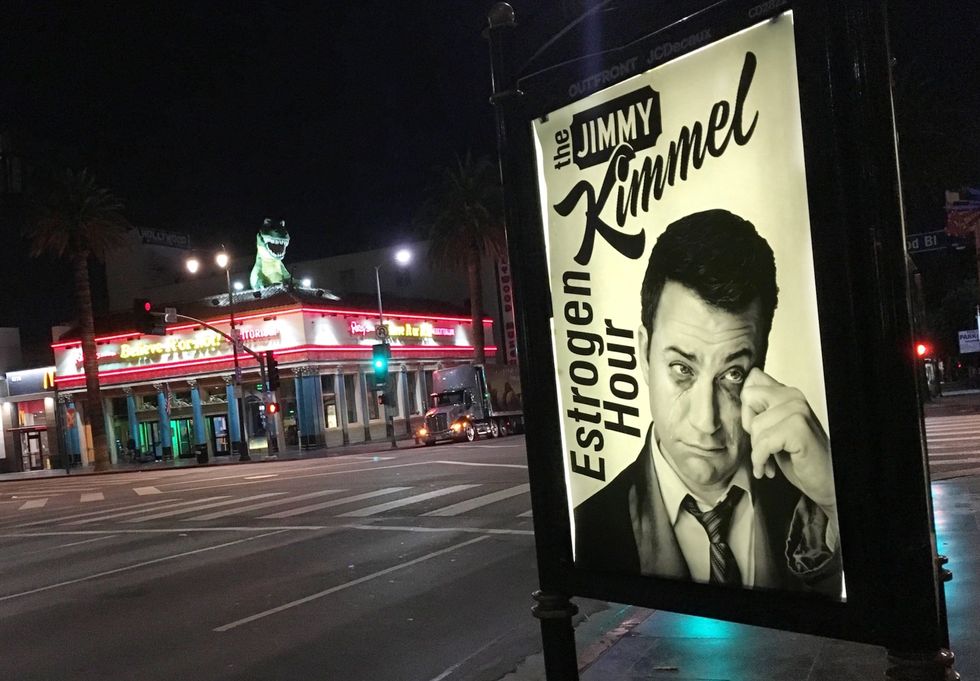Los Angeles street artist mocks Jimmy Kimmel — and gets a strong response