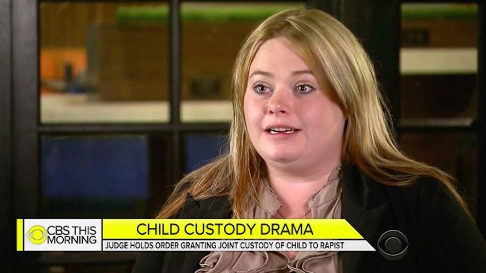 ‘I don't understand’: Woman whose rapist was given joint custody of her child fights the decision