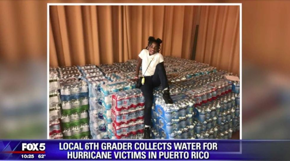 Maryland girl asked for cases of water for her birthday to help Puerto Rico hurricane victims