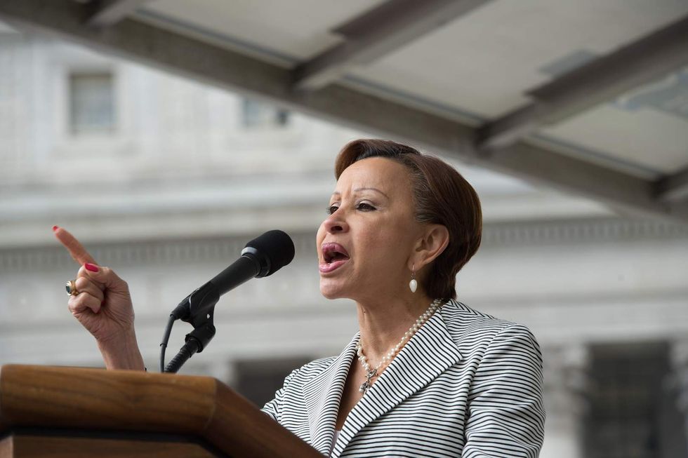The first Puerto Rican congresswoman came after Trump hard. Here's what she said.