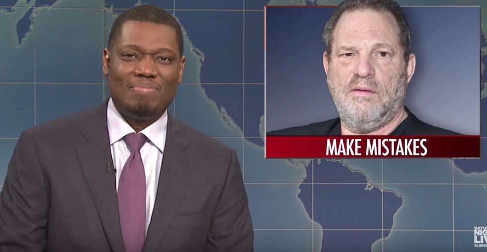 Saturday Night Live' finally hits Harvey Weinstein after ignoring the issue