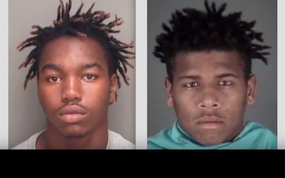 Armed car thieves try making getaway when victim pulls out her own gun. She doesn't miss.