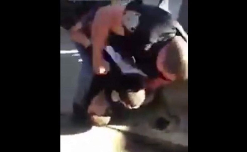 Police official's blunt take on cop who punched teen resisting arrest: 'Police work in action