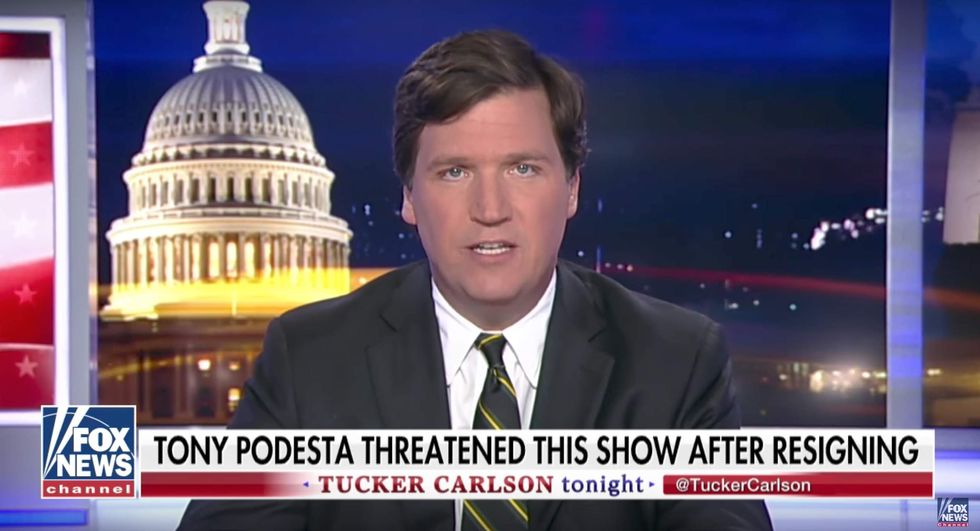 The Podesta Group threatens to sue Tucker Carlson over his reporting — see how Carlson responded