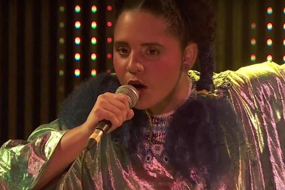 Singer asked whites to move to back of audience, people of color to move to front. Then it got ugly.