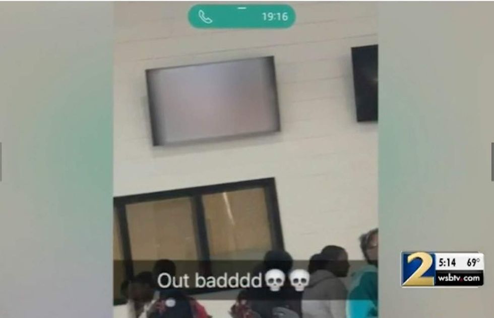 Pornographic video plays on lunchroom TV at high school in Georgia; parents outraged