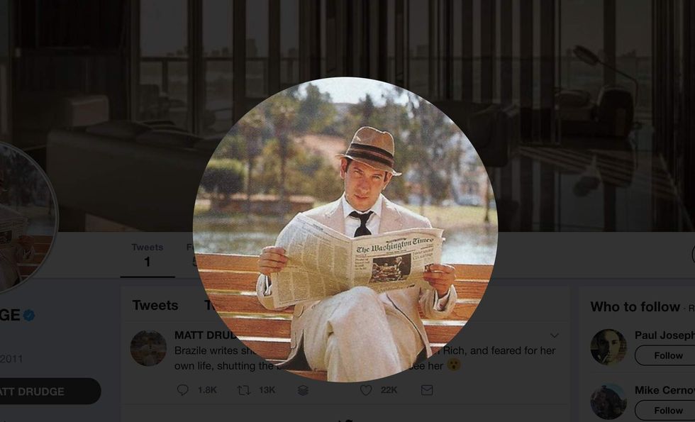 This one tweet from Matt Drudge sent the internet into an uproar — here's why