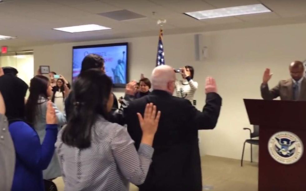 Atheist French woman who wants American citizenship sues to remove 'so help me God' from oath