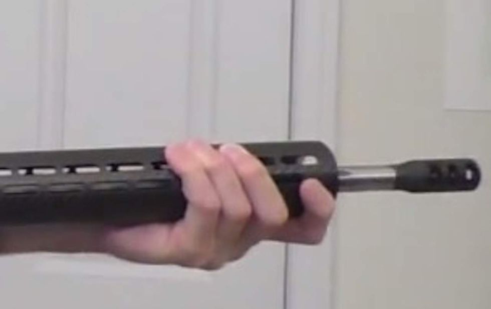 Knife-wielding man kicks in door of family home, makes threats. But he's no match for Dad's rifle.