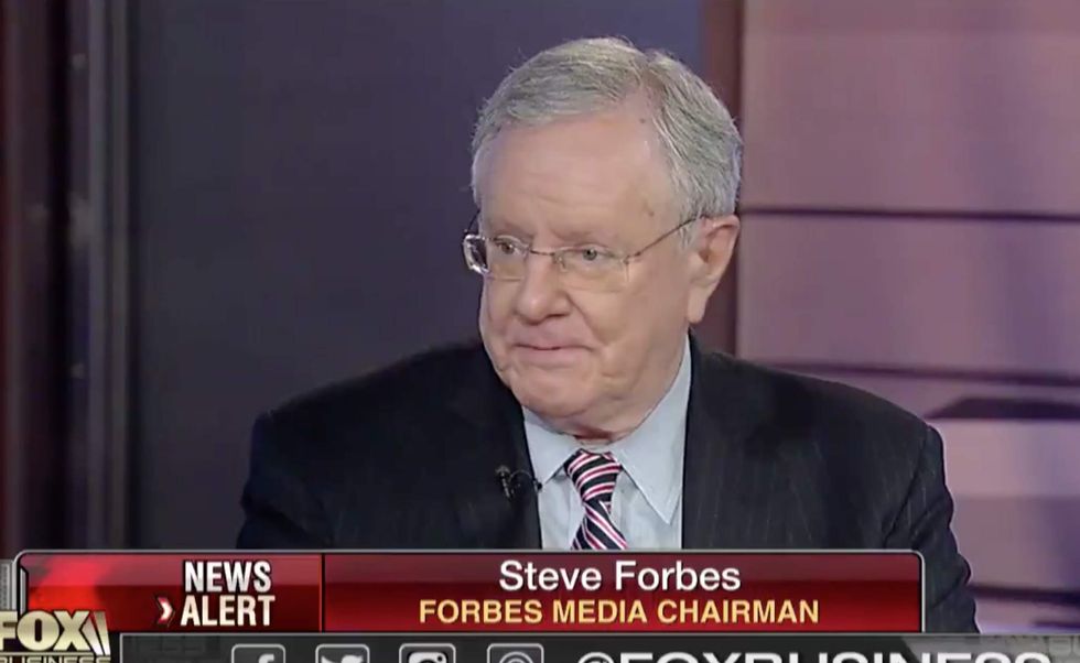 Watch: Steve Forbes destroys the GOP tax plan — and explains how Republicans 'betrayed' Trump