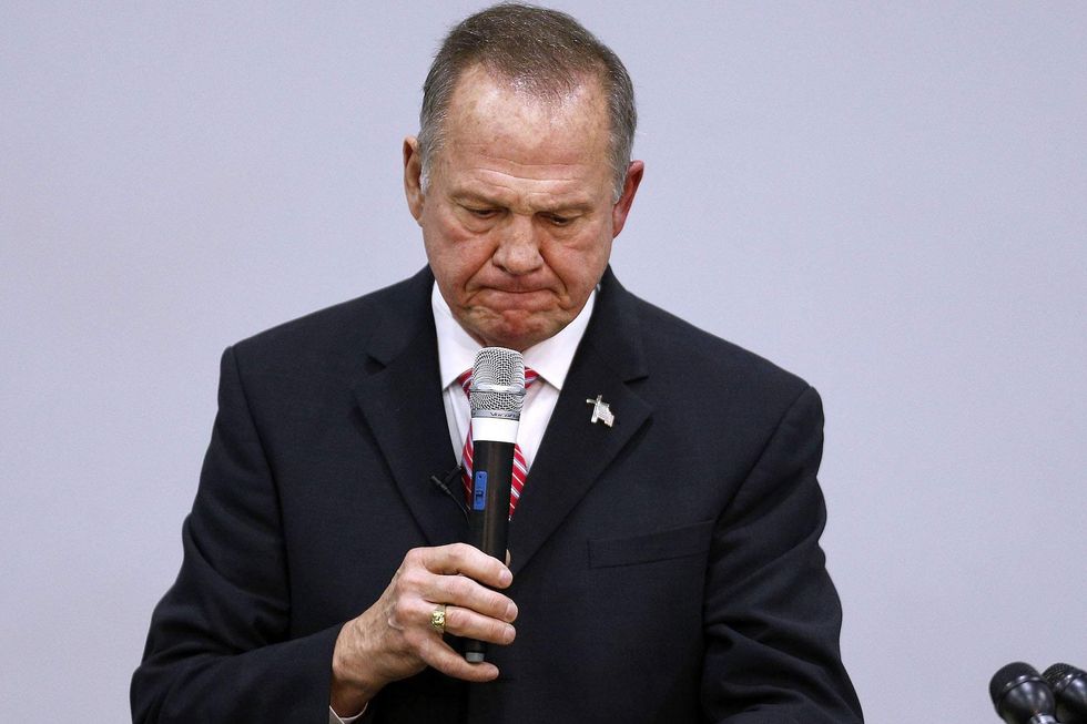 Republican poll: Roy Moore trails Democrat rival by 12 points
