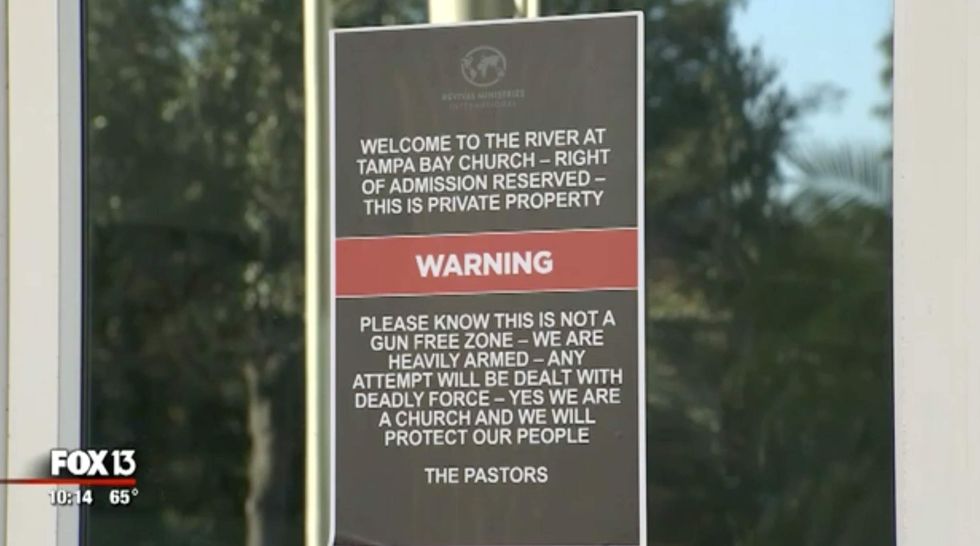 Tampa church has a defiant message for would-be shooters who want to target its congregation
