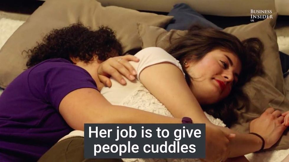 Need a hug? Professional cuddlers are a thing that exist, apparently
