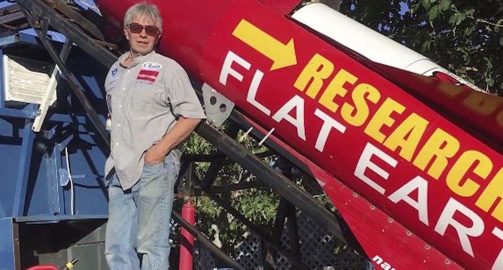 California man wants to launch himself in homemade rocket in effort to prove the Earth is flat