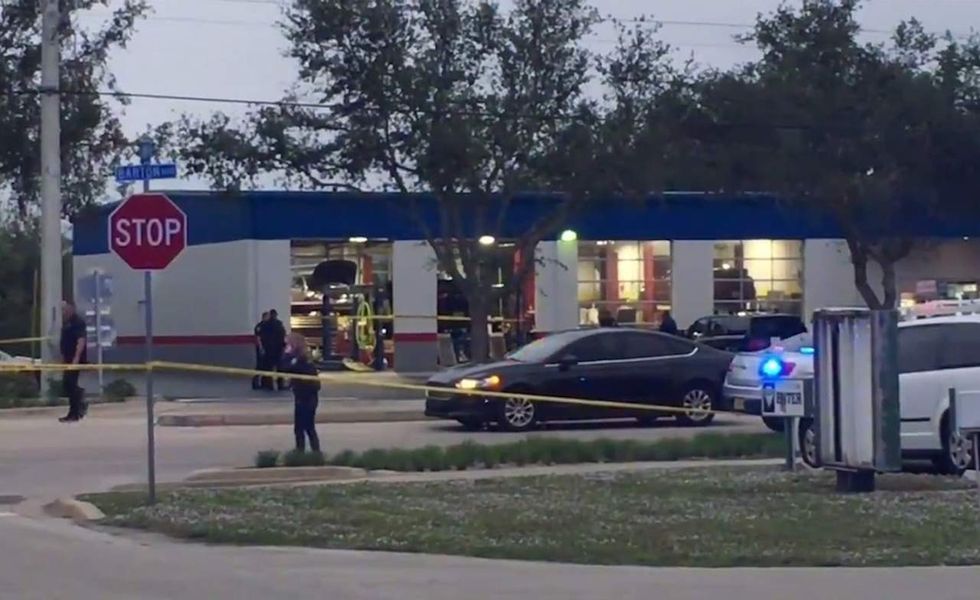 Two good guys with guns stop shooting spree that left auto shop worker dead and another paralyzed