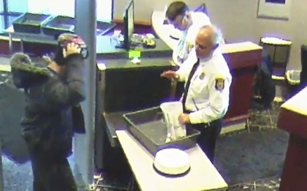 Man who tried to pay parking ticket in pennies is choked by guard — and poops his pants, lawyer says