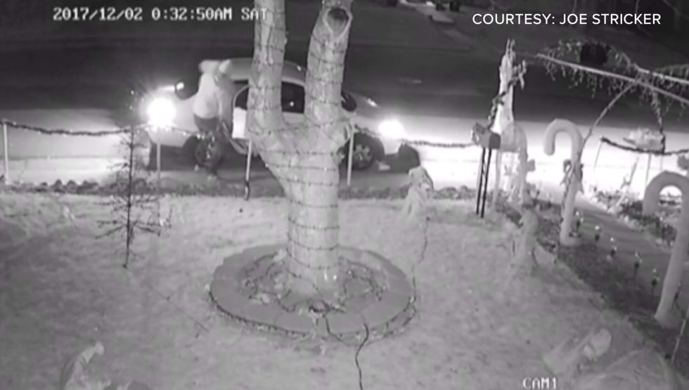 Dad flies to Colorado to dole out punishment after he sees his son vandalizing house in FB video