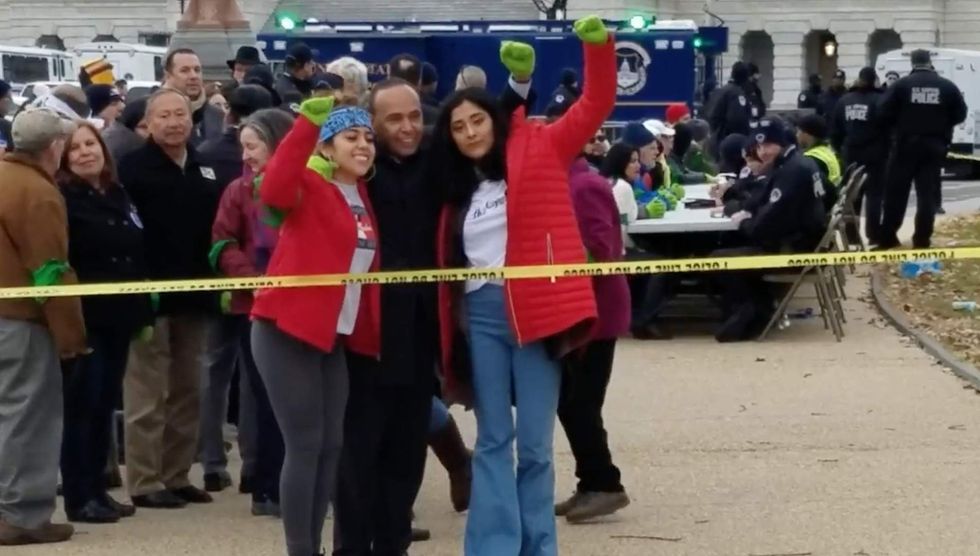 Cops arrest Rep. Luis Gutierrez at US Capitol steps during protest demanding action for 'Dreamers
