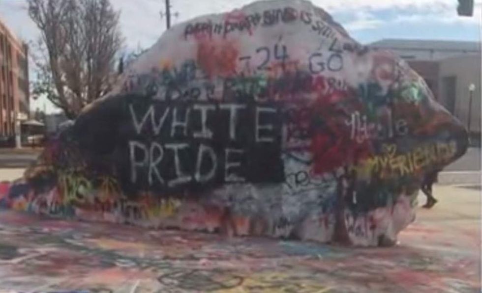 White pride' declaration slammed by students. But when school backs free speech, things get worse.