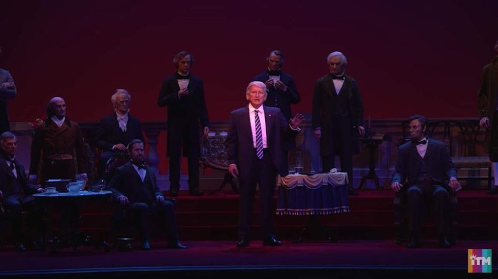 Walt Disney World unveils animatronic Donald Trump in Hall of Presidents exhibit