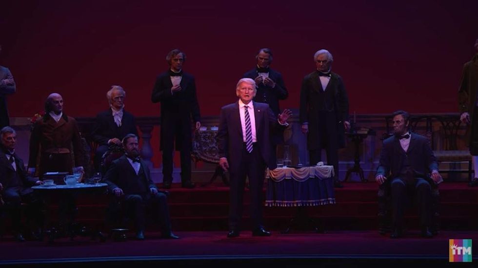 Walt Disney World unveils animatronic Donald Trump in Hall of Presidents exhibit