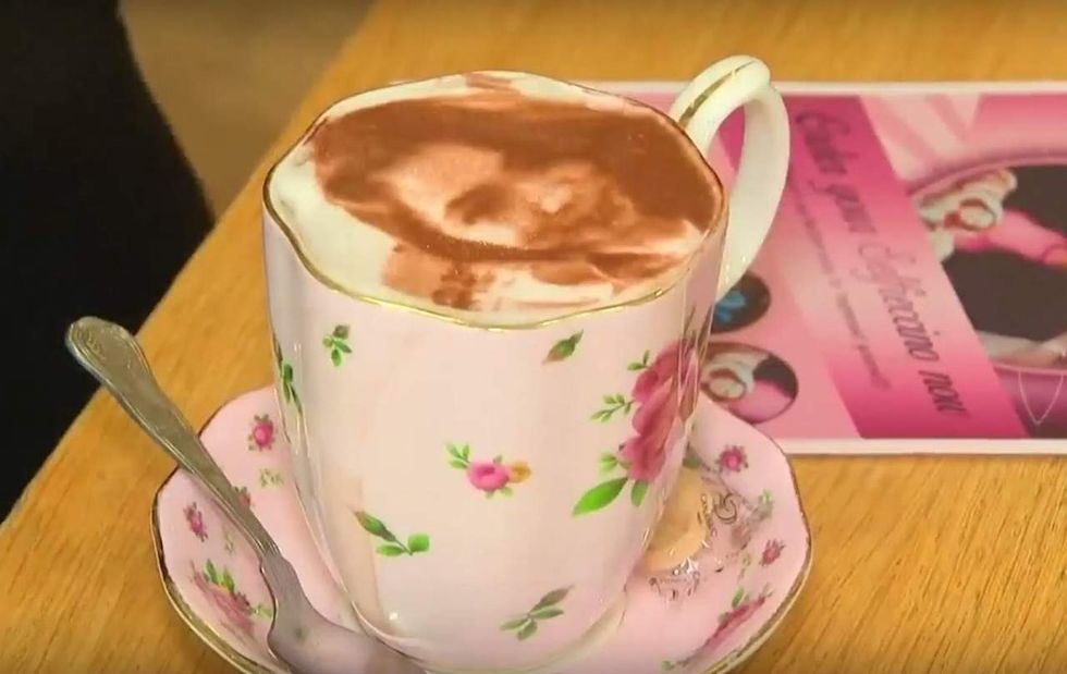 Your coffee drink now can come with an image of your face on top of the froth — the 'Selfieccino\