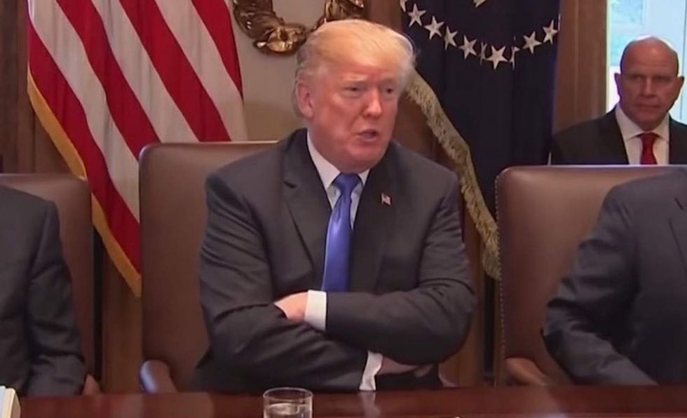 Trump mocks 'global warming' amid frigid US temperatures — and a Democrat doesn't like that one bit