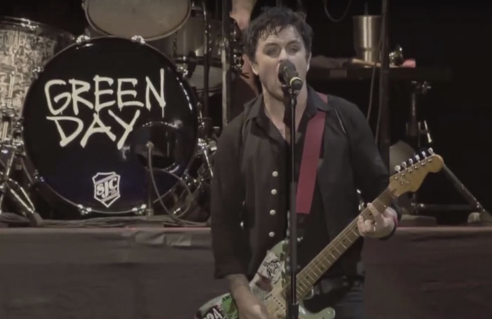 Green Day singer tells Trump-supporting fan to 'f*** off' after controversial 'Nuclear Button' tweet